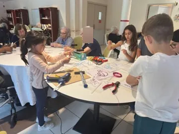 Animation avec les enfants du centre social
