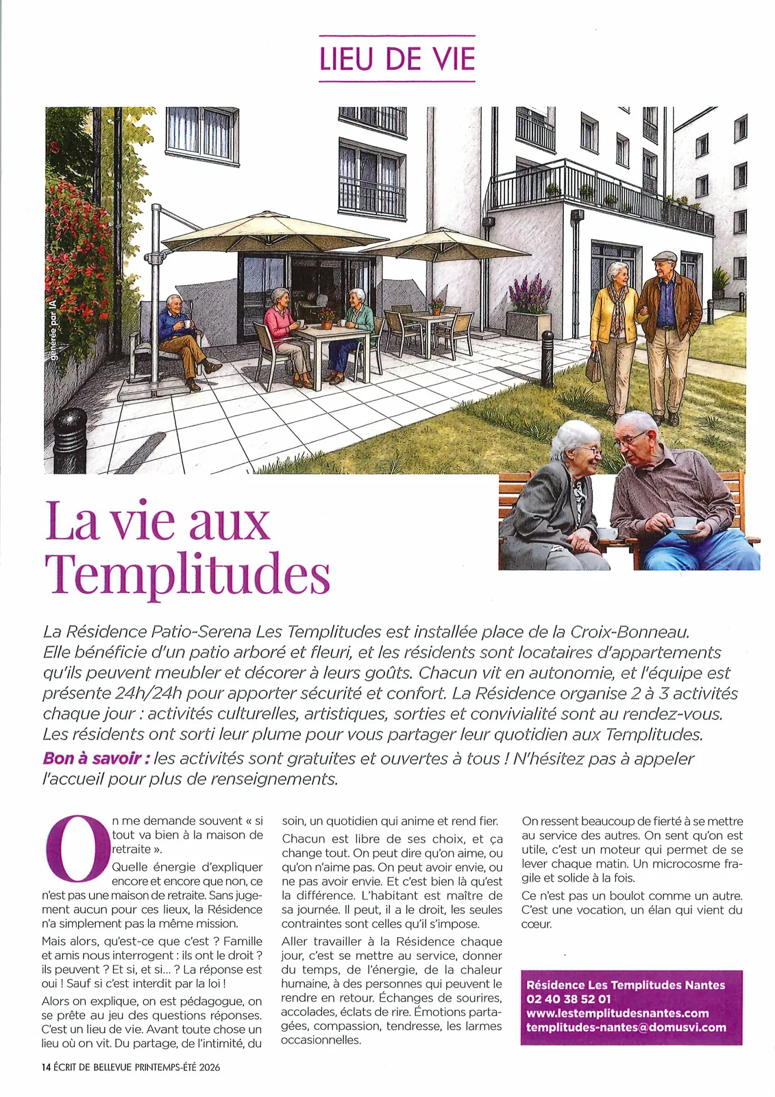 Les Templitudes font la Une !