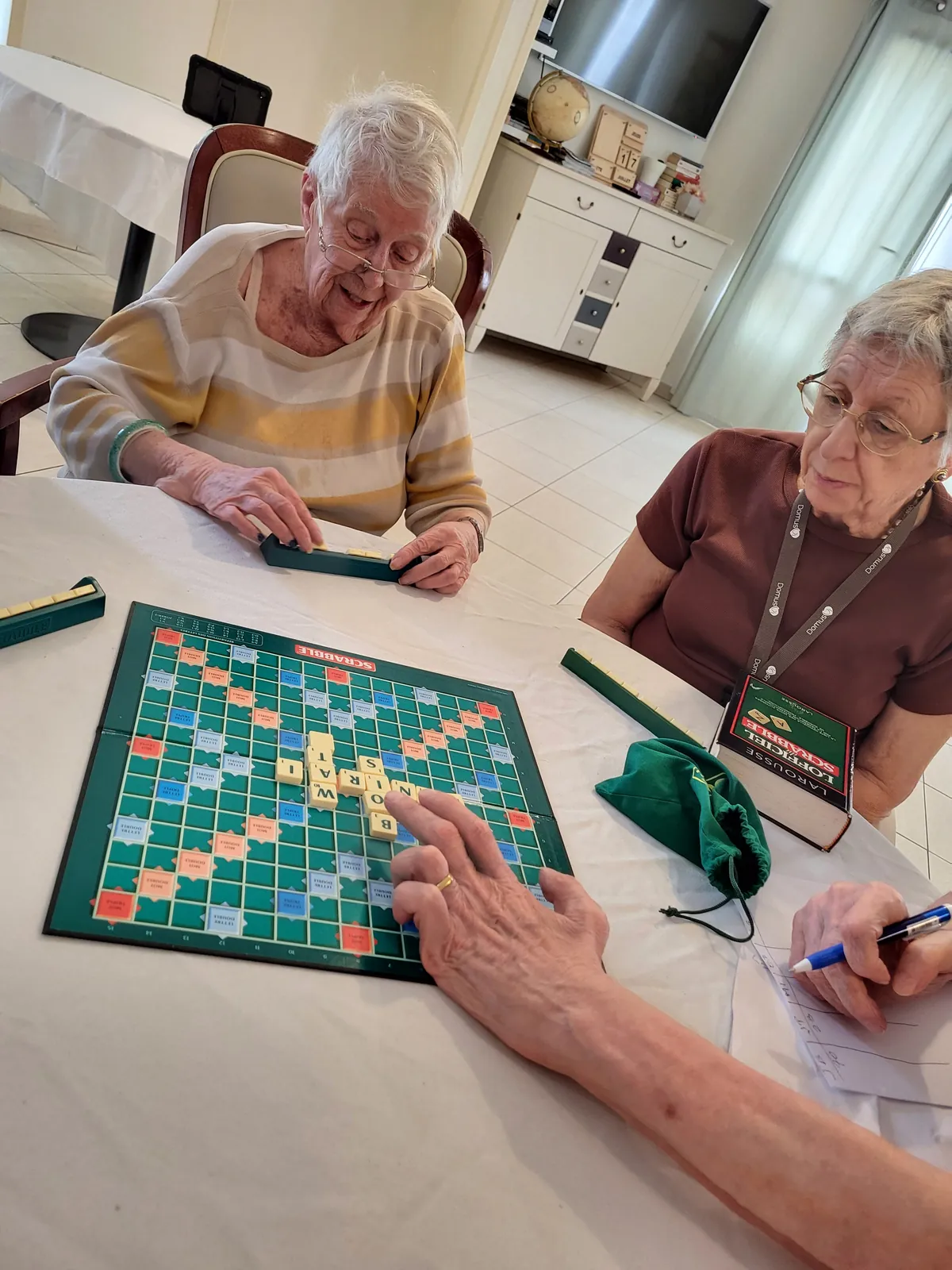 le scrabble a la résidence les Adrets 