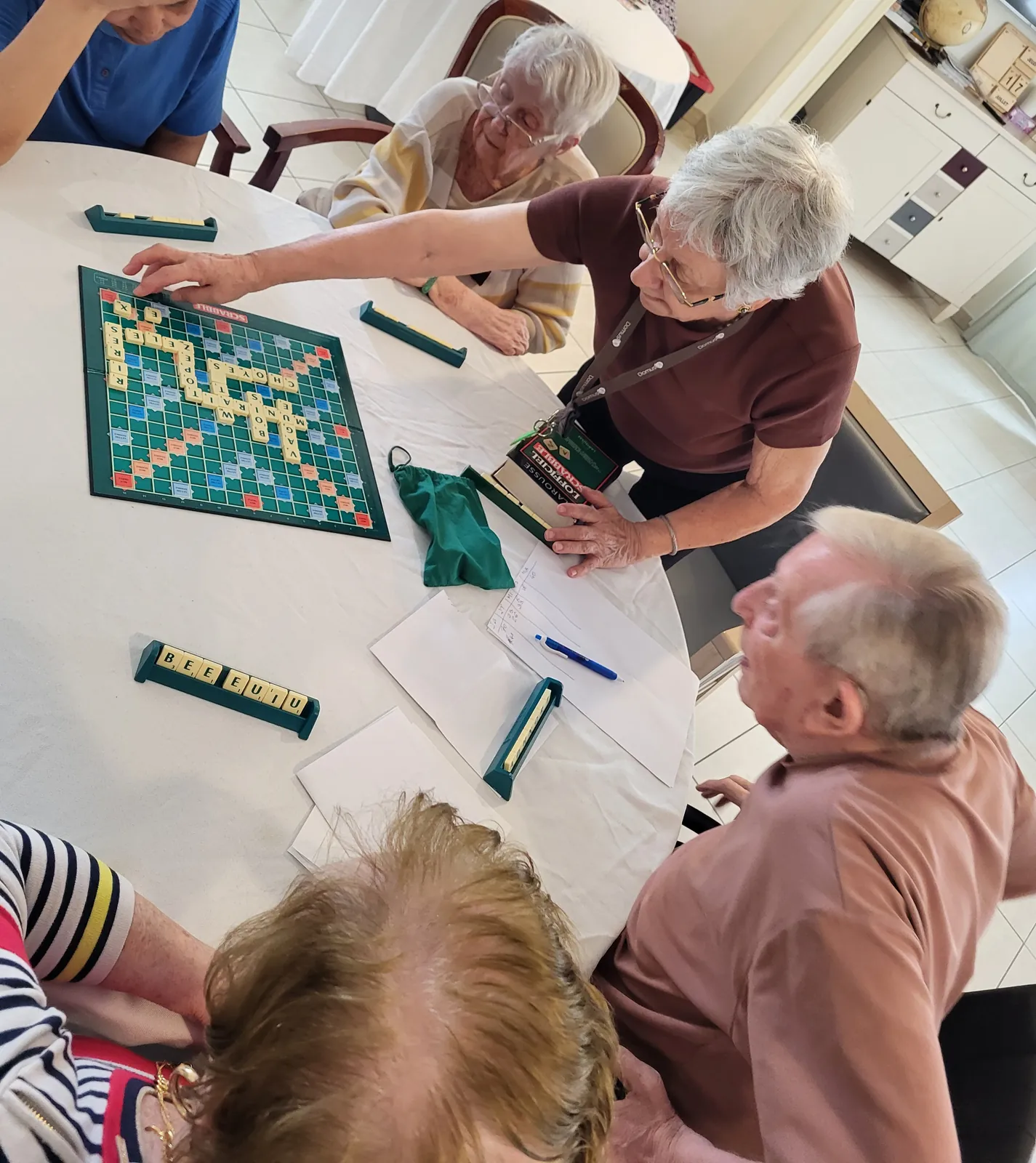 le scrabble a la résidence les Adrets 