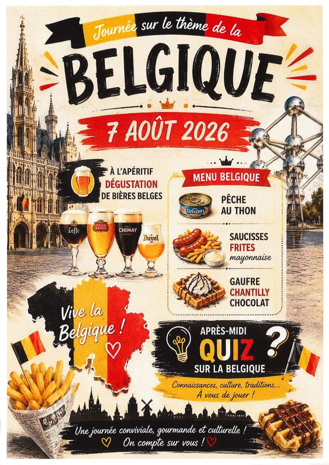 Préparez vos papilles et vos neurones… la Belgique s'invite à La Fontaine Medicis !