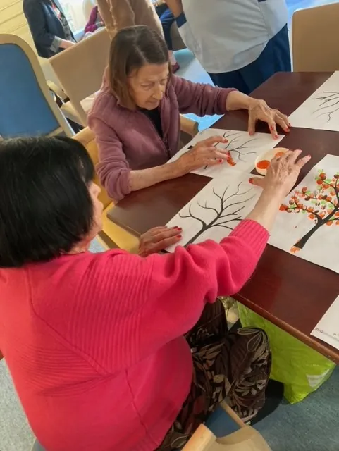 Atelier artistique à l'Unité de vie protégée