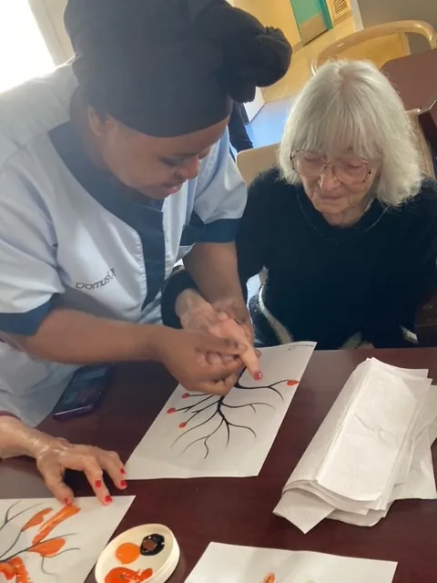 Atelier artistique à l'Unité de vie protégée