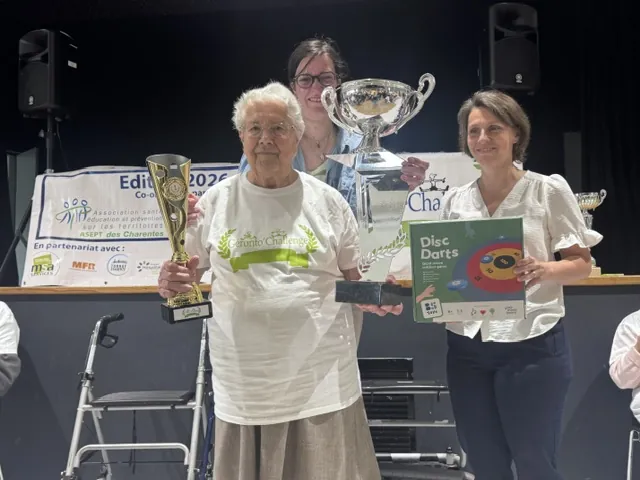 Nos champions décrochent la première place au géronto challenge ! 