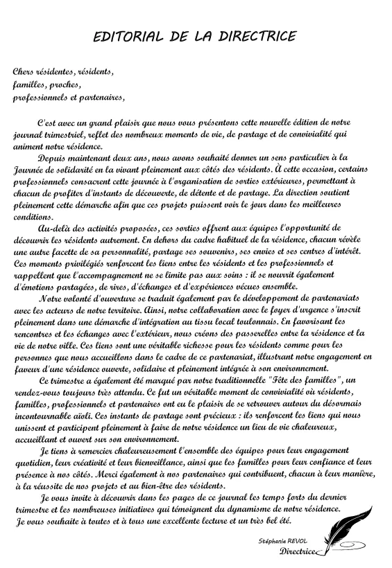 Découvrez notre nouveau journal trimestriel 