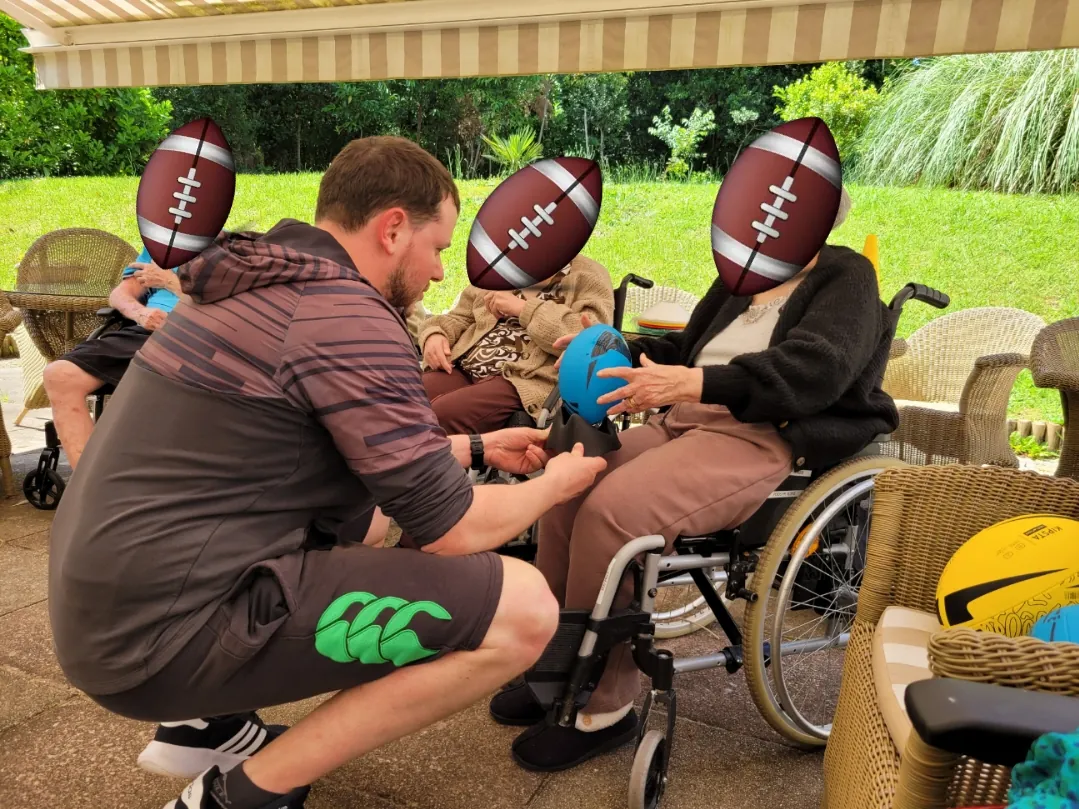 Nos champions s’entraînent au rugby !