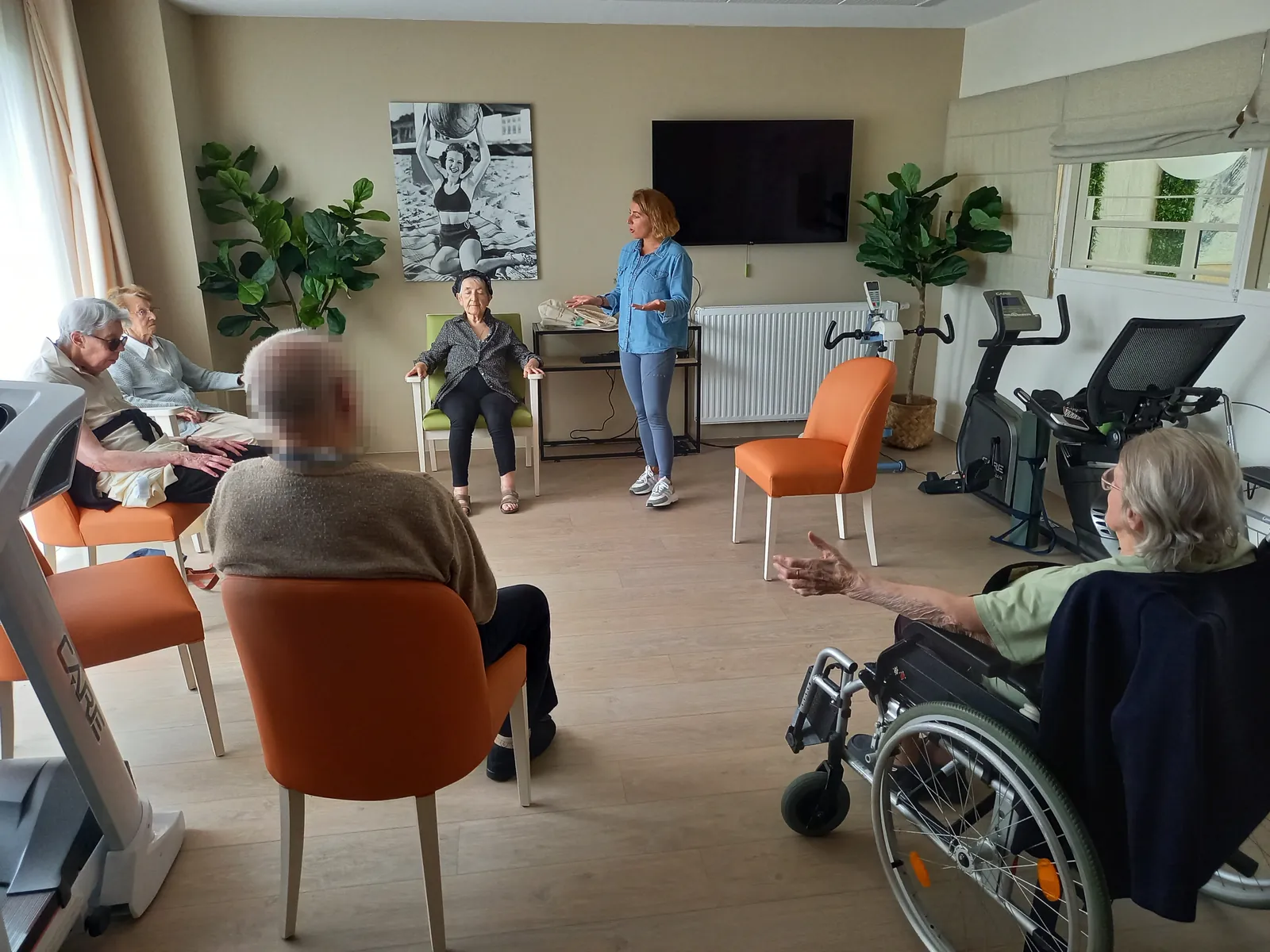 Découverte du yoga à la résidence !