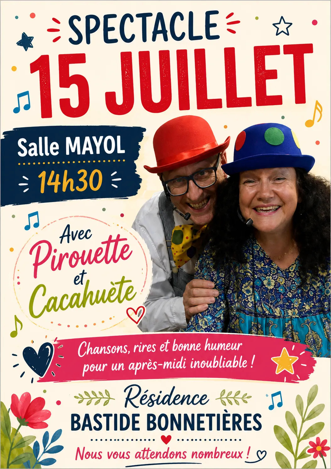 Un après-midi de rires et de chansons avec Pirouette et Cacahuète !
