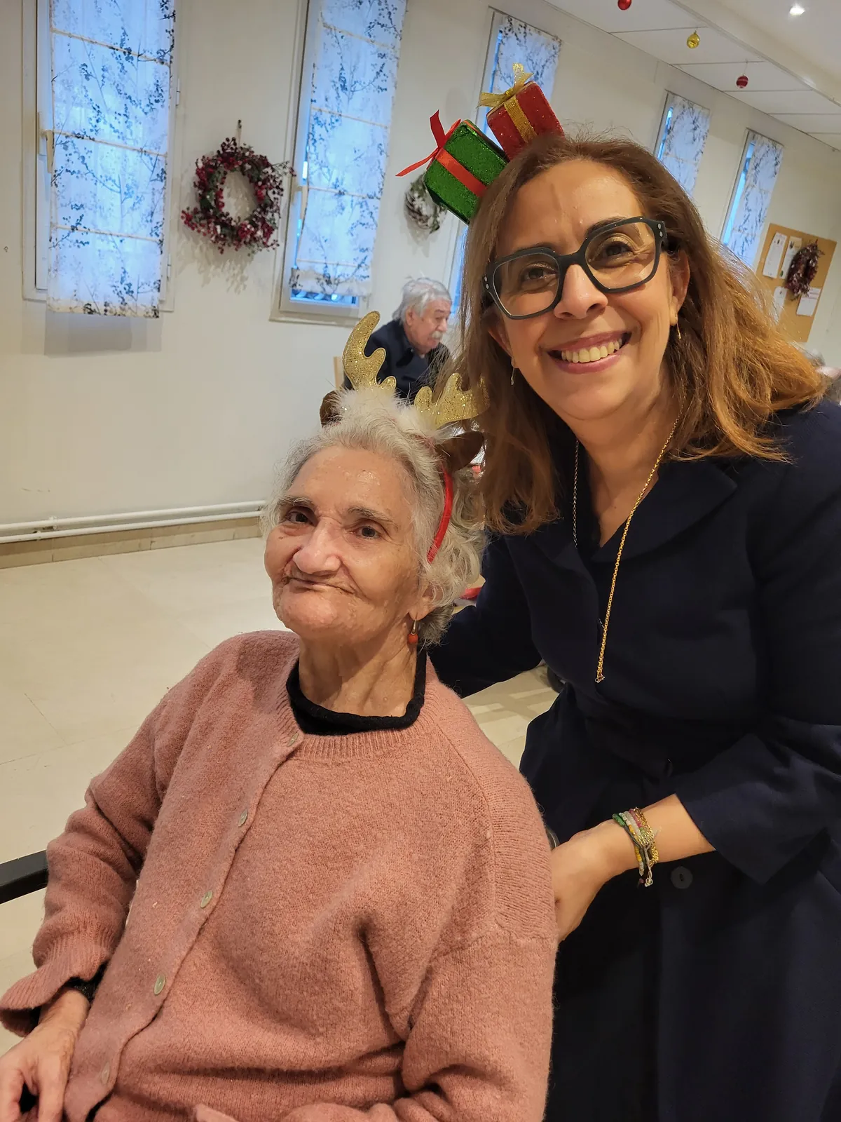 le Repas de Noël dans la résidence les Adrets 