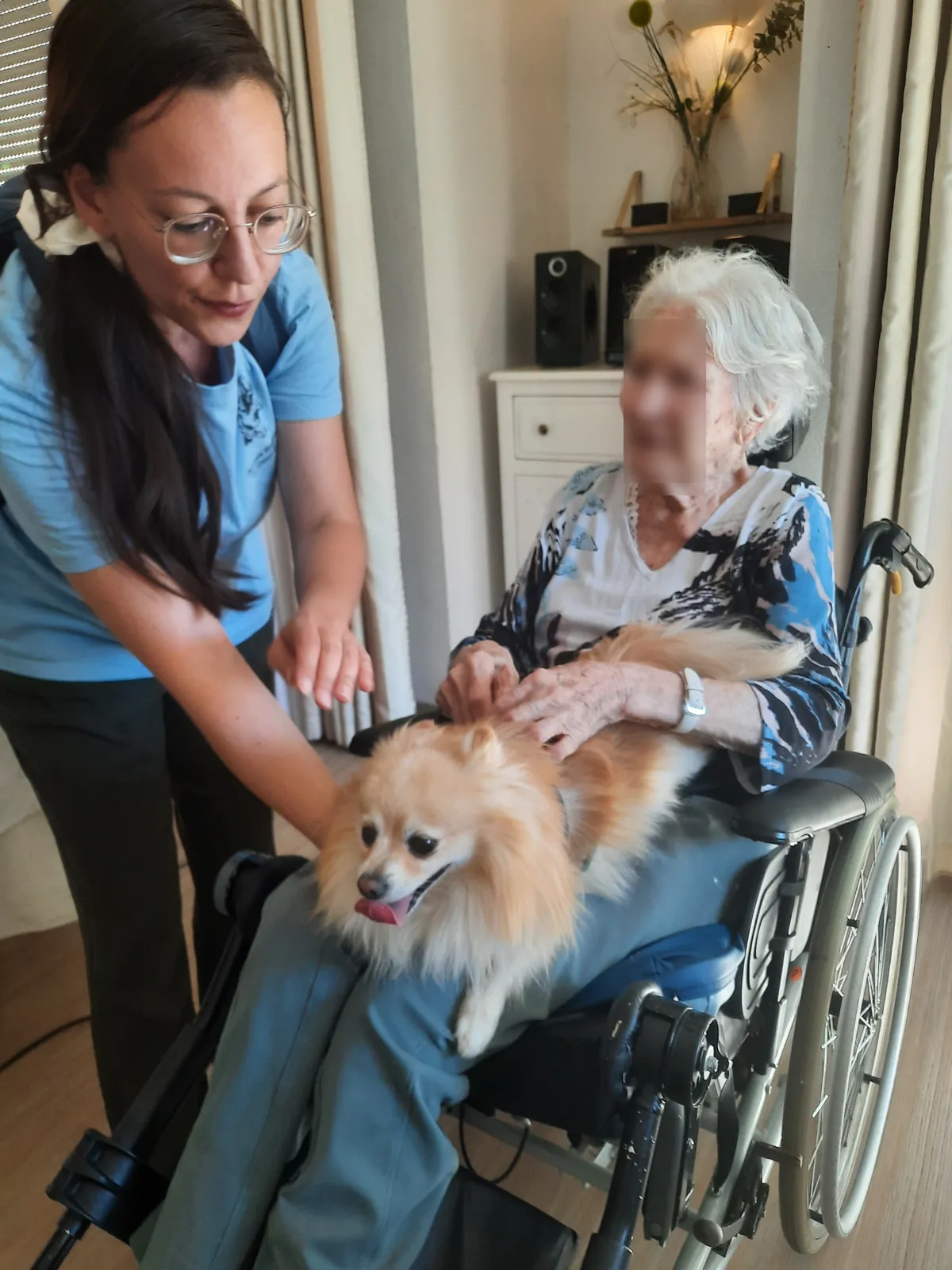 Visite de l'association des chiens d'utilité