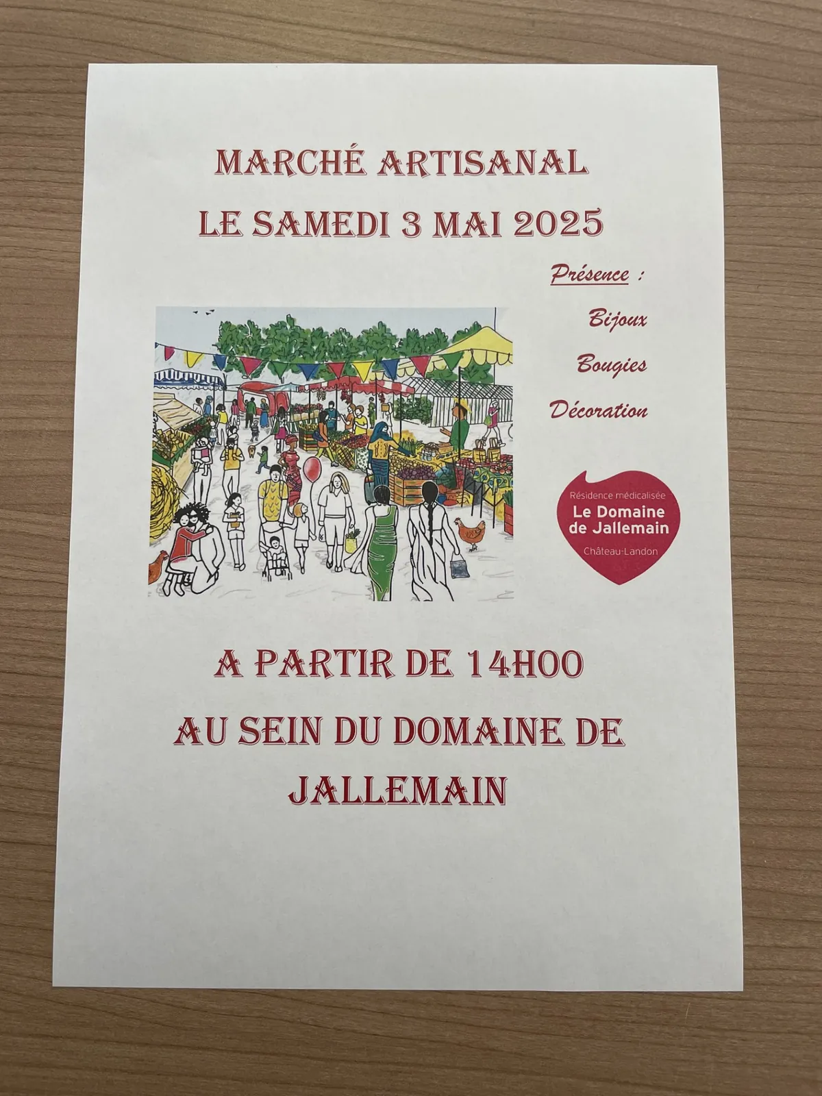Marché des artisans en Maison de retraite 