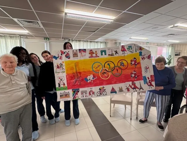 L'école primaire à l'EHPAD d'Esbly