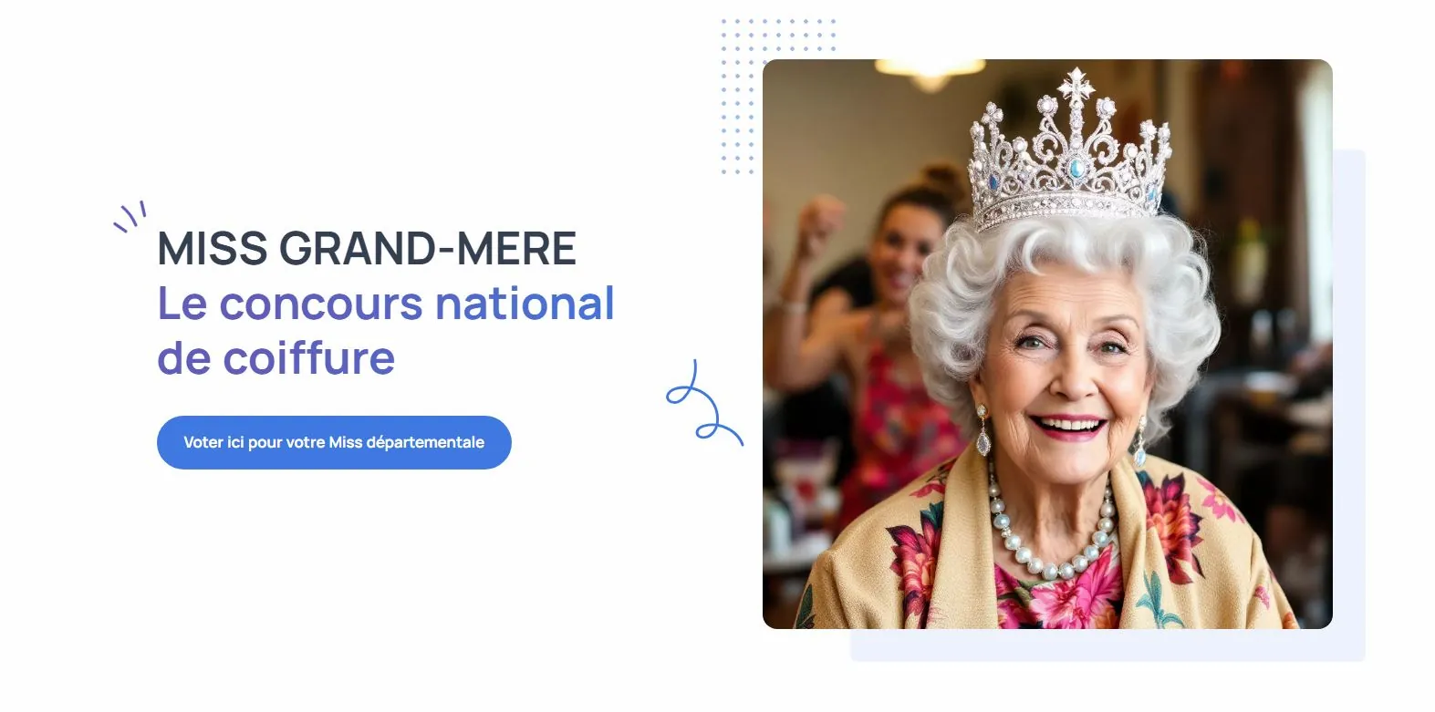 Concours Miss Grand-Mère en Fête: Votez Josette Bardet !
