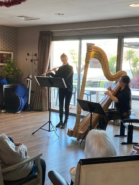 Les musiciennes de l'opéra de Montpellier à la résidence du Grand Chai