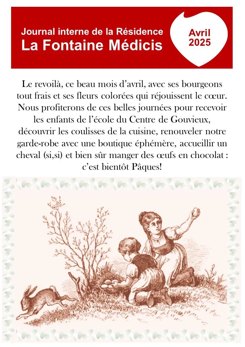 Journal du mois d'avril