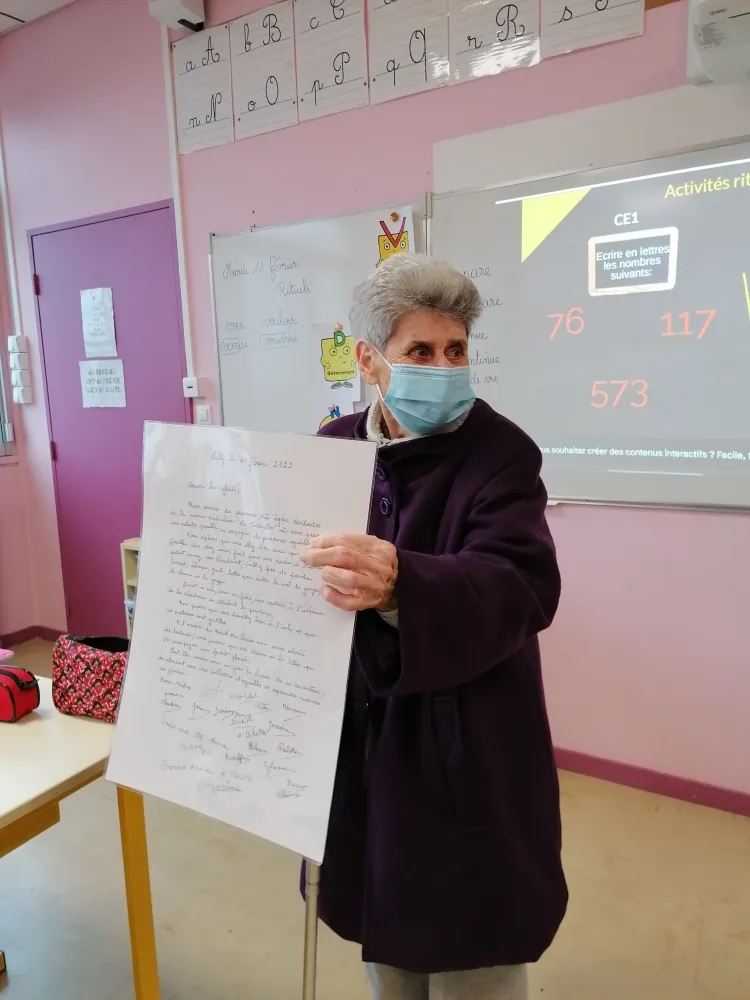 Retour à l'école pour l'EHPAD d'Esbly