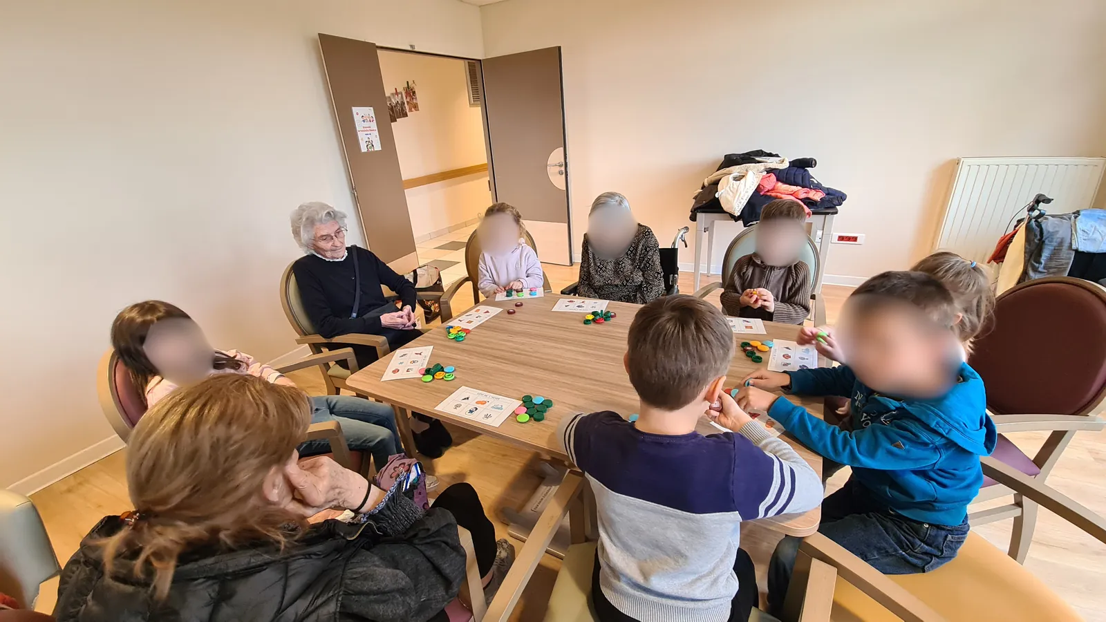Echange intergénérationnel avec l'accueil de loisirs 06/03 