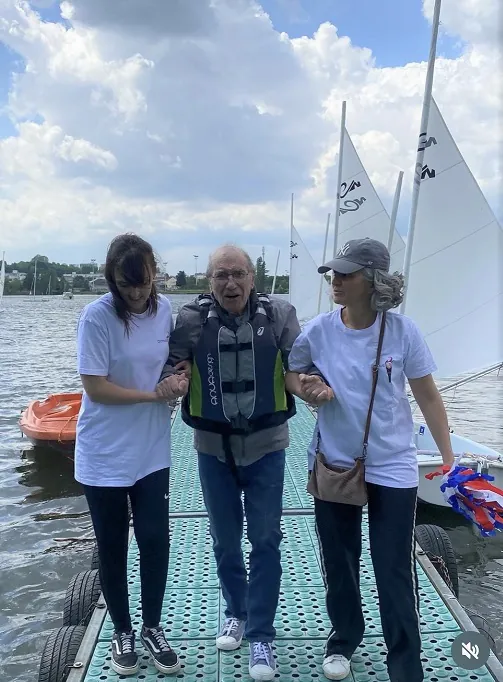 Relais de fl'âme olympique spécial Voile exécuté avec brio !!