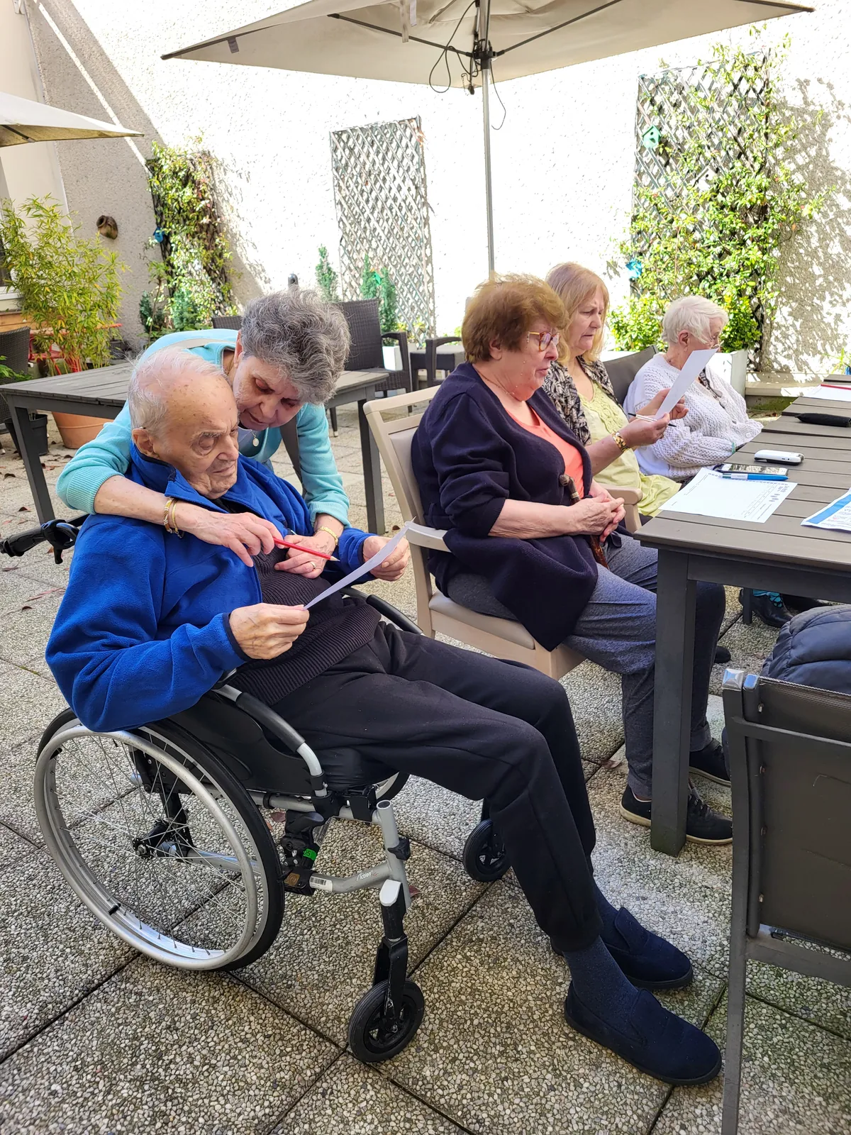 Atelier petit baccalauréat  a la résidence les Adrets 