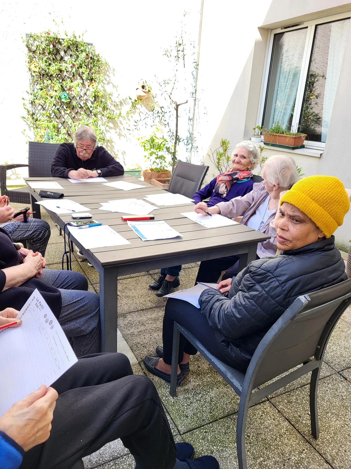 Atelier petit baccalauréat  a la résidence les Adrets 