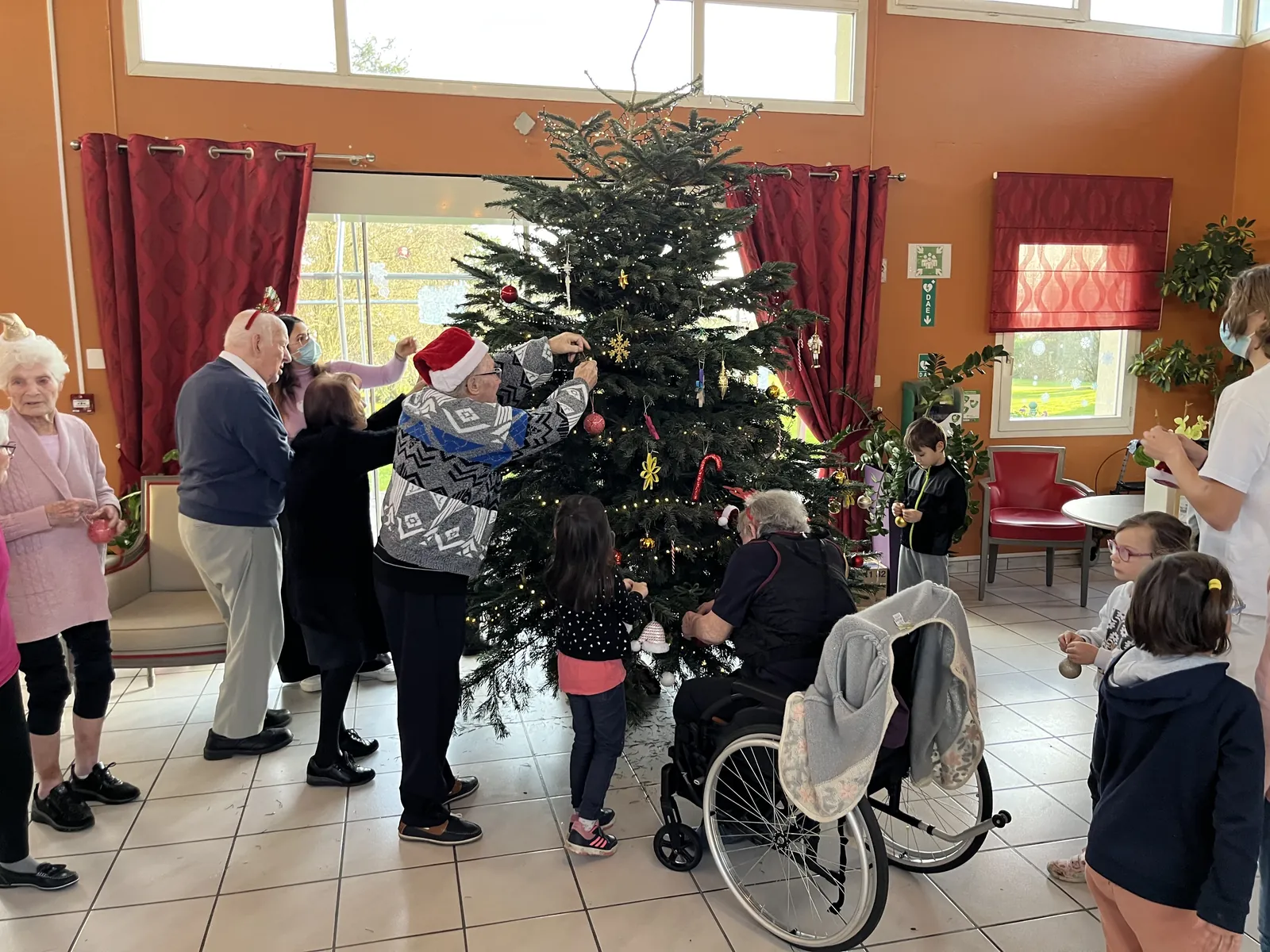 La visite du centre aéré 