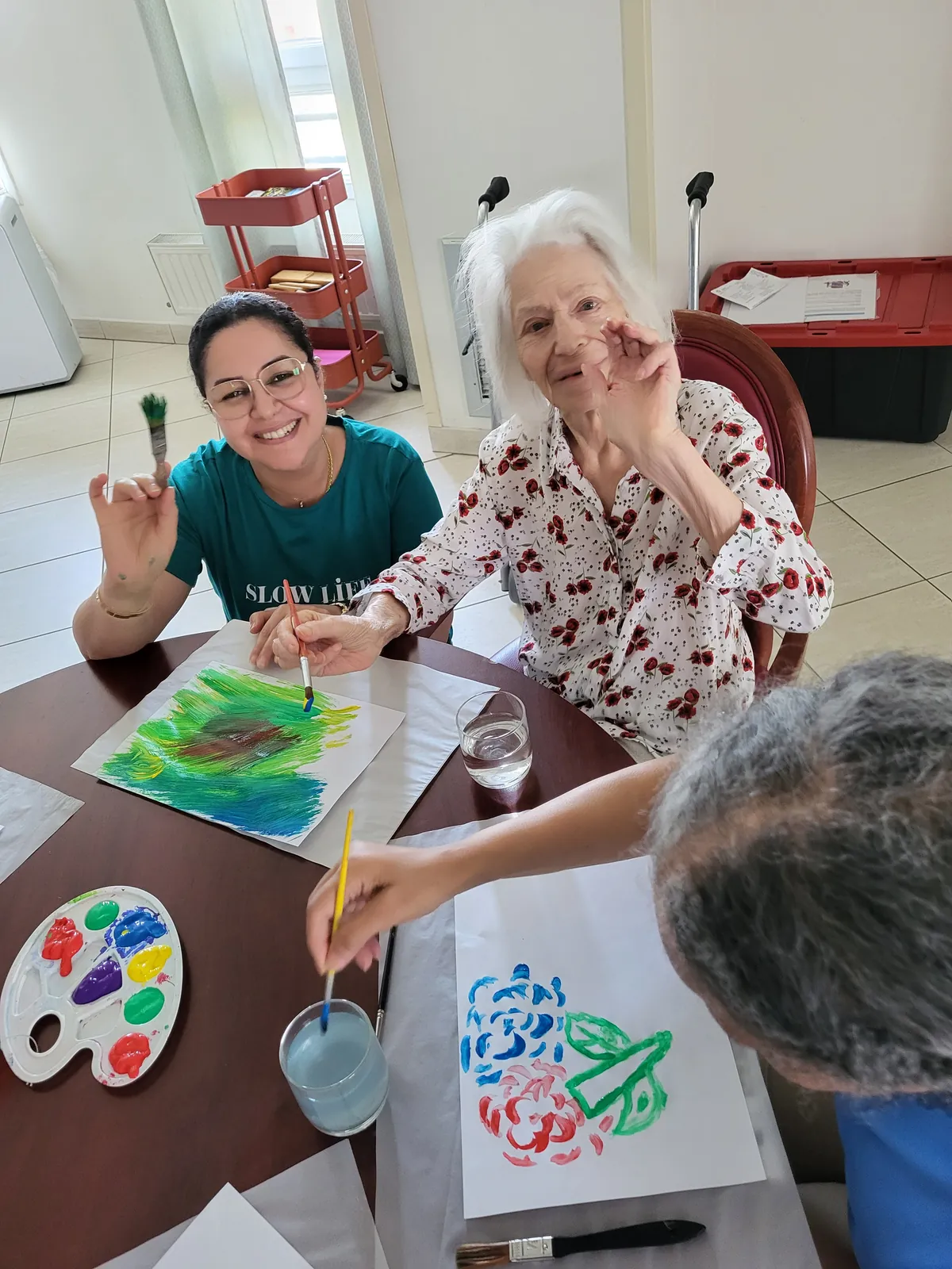 Atelier peinture chez nos résidents ! 