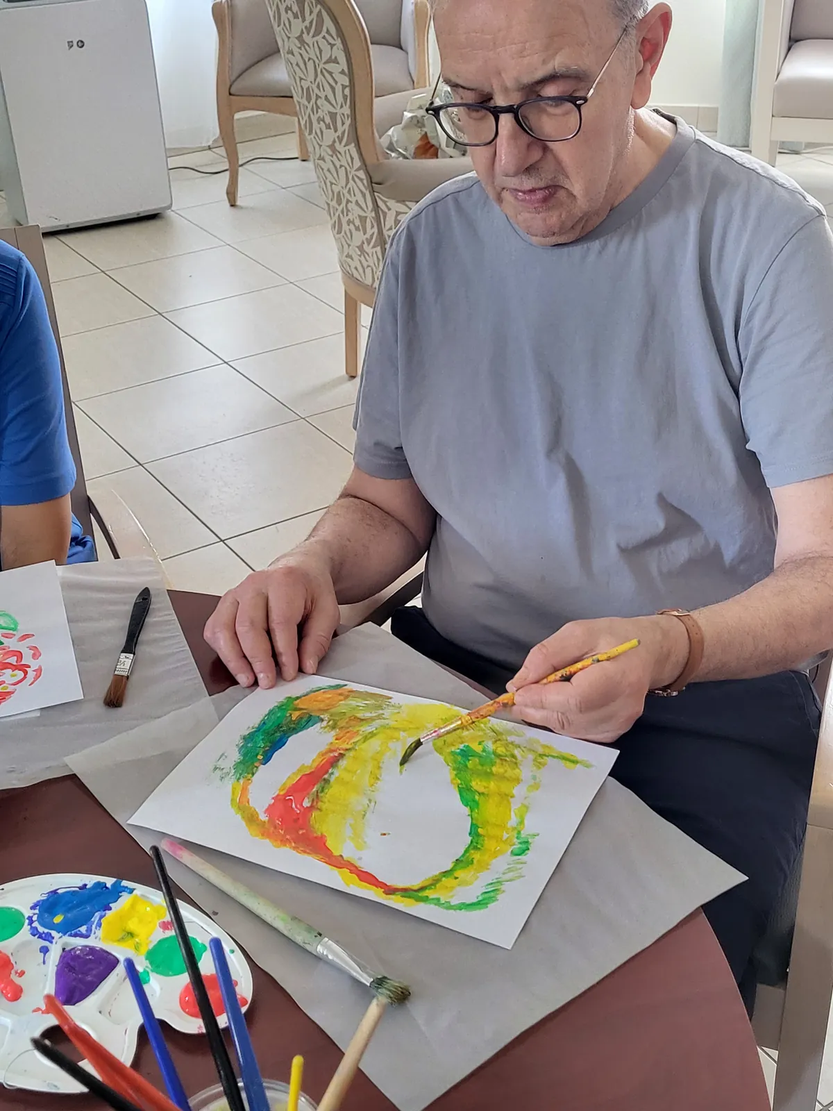  Atelier peinture chez nos résidents ! 