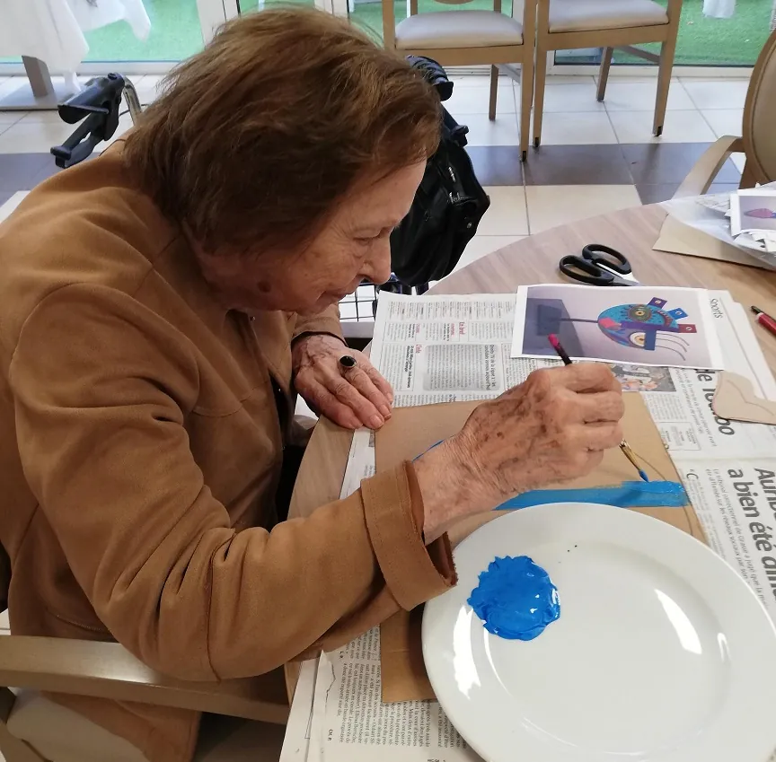 La Créativité à la maison de retraite des Vallières à Cagnes sur Mer 