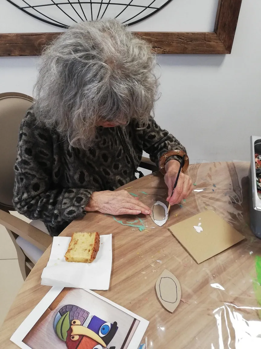 La Créativité à la maison de retraite des Vallières à Cagnes sur Mer 