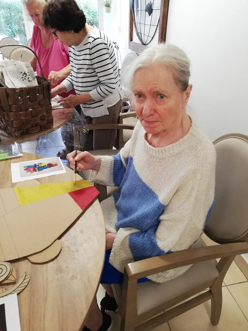 La Créativité à la maison de retraite des Vallières à Cagnes sur Mer 