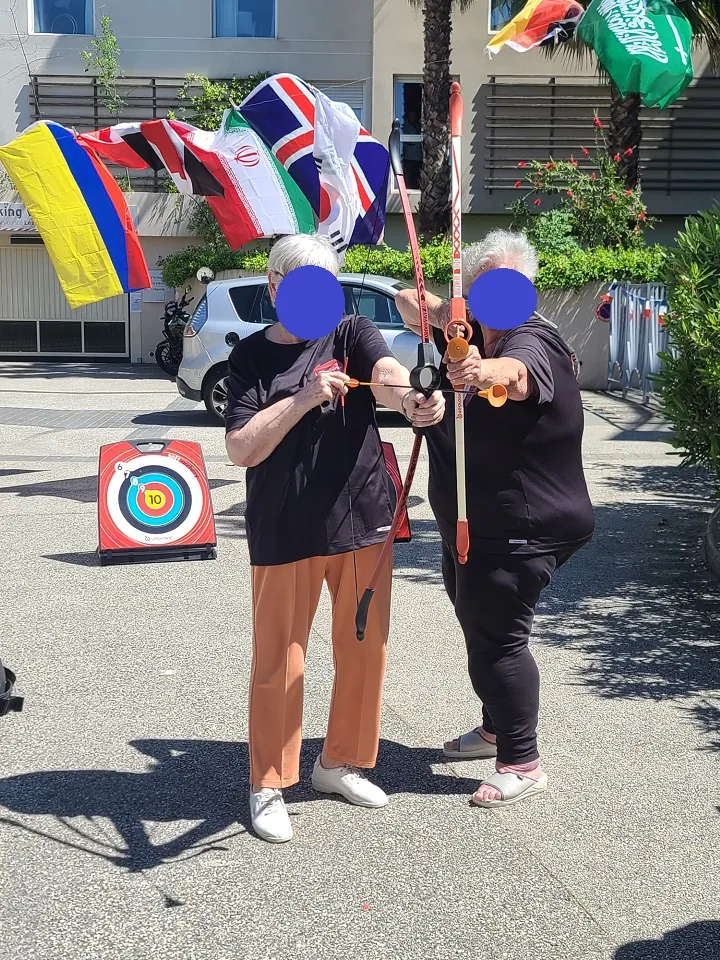 Une compétition de Jeux Olympiques Inter Ehpads 
