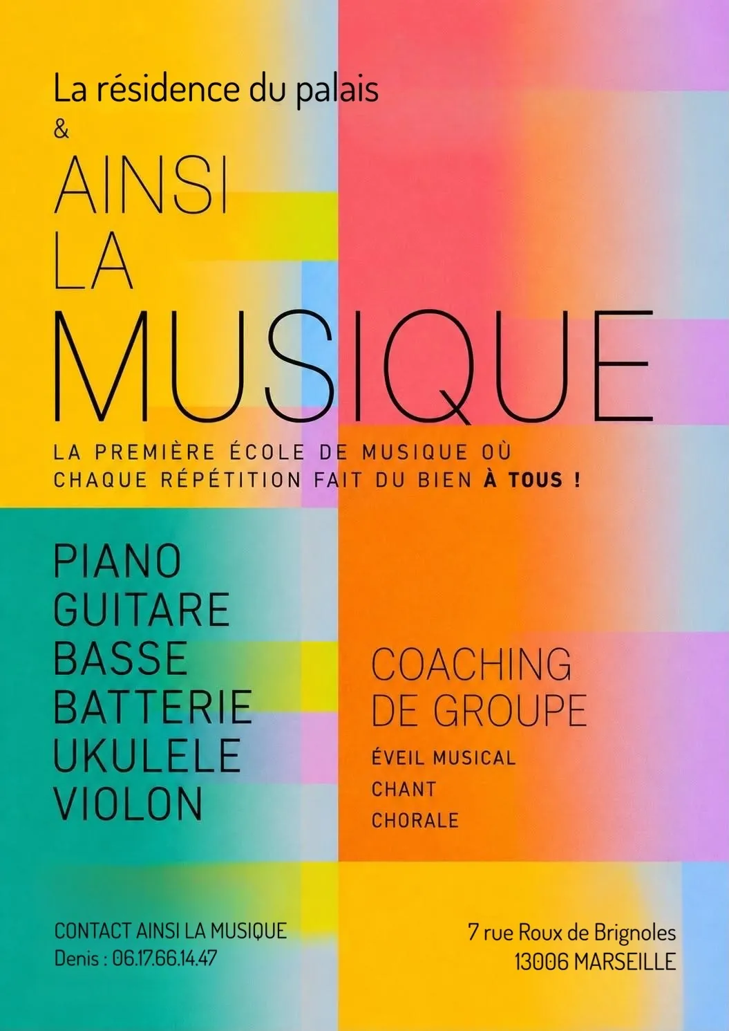 Une école de musique pas comme les autres ouvre ses portes au Palais !