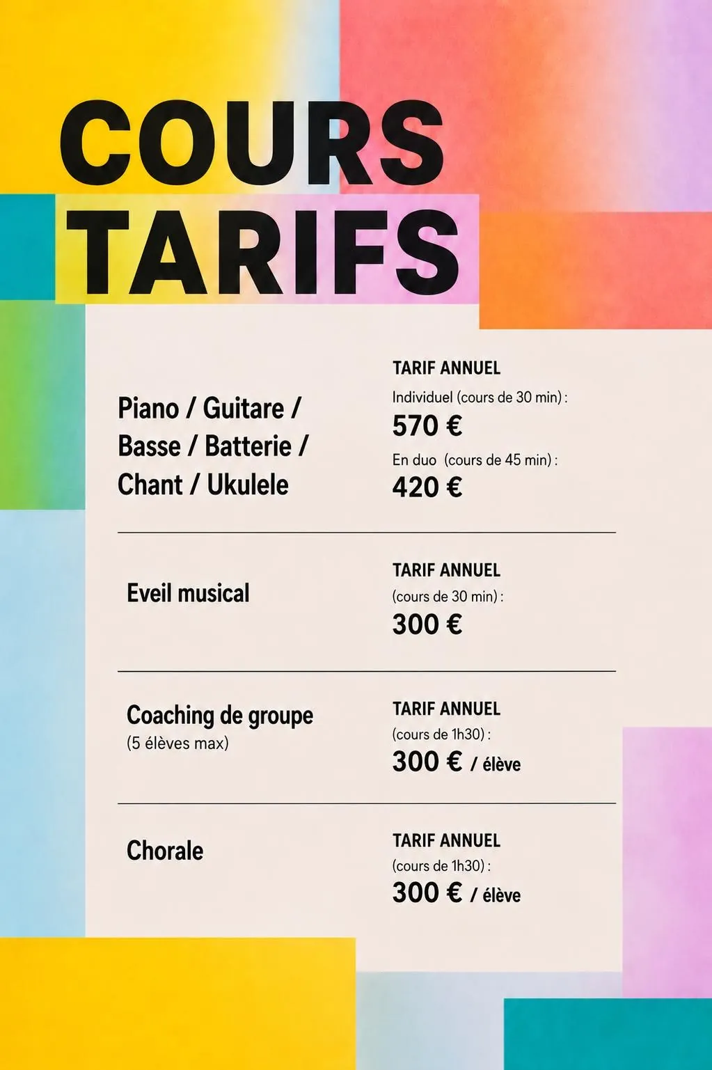 Une école de musique pas comme les autres ouvre ses portes au Palais !