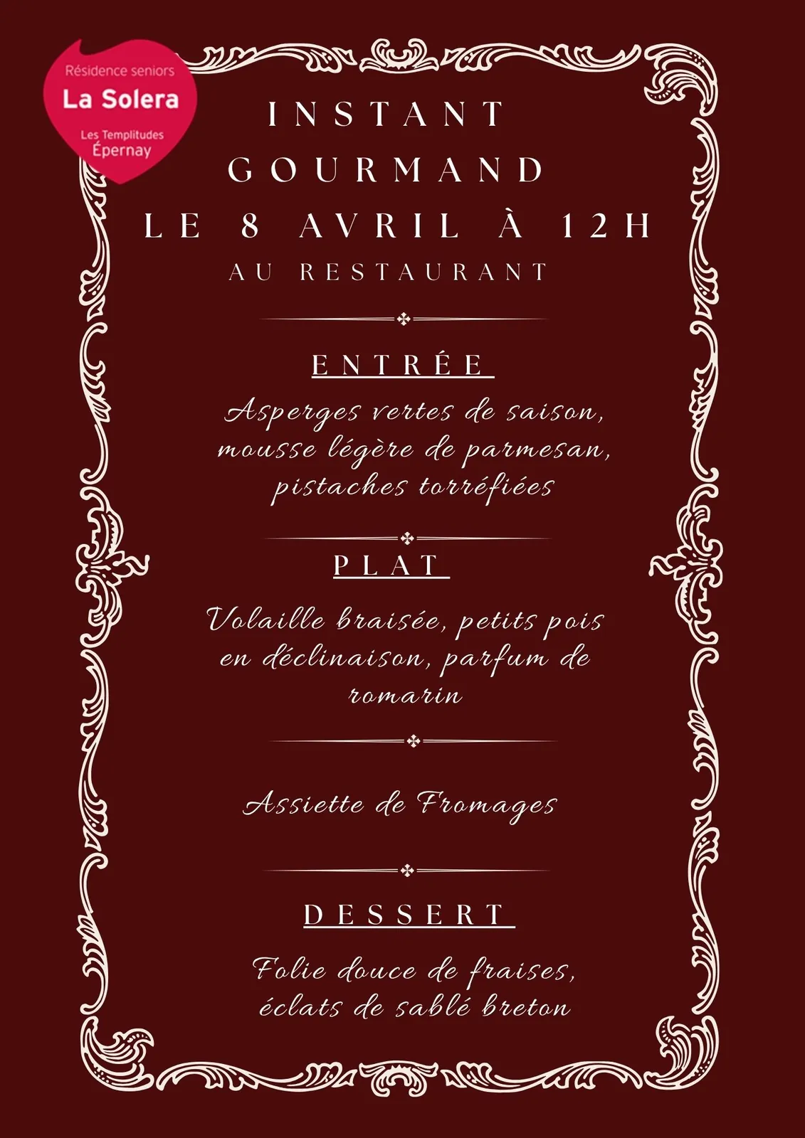 Menu d'exception