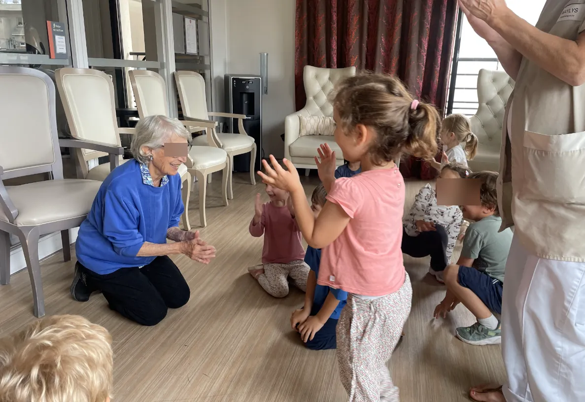 Venue des enfants de l'école maternelle de l'Aerogare