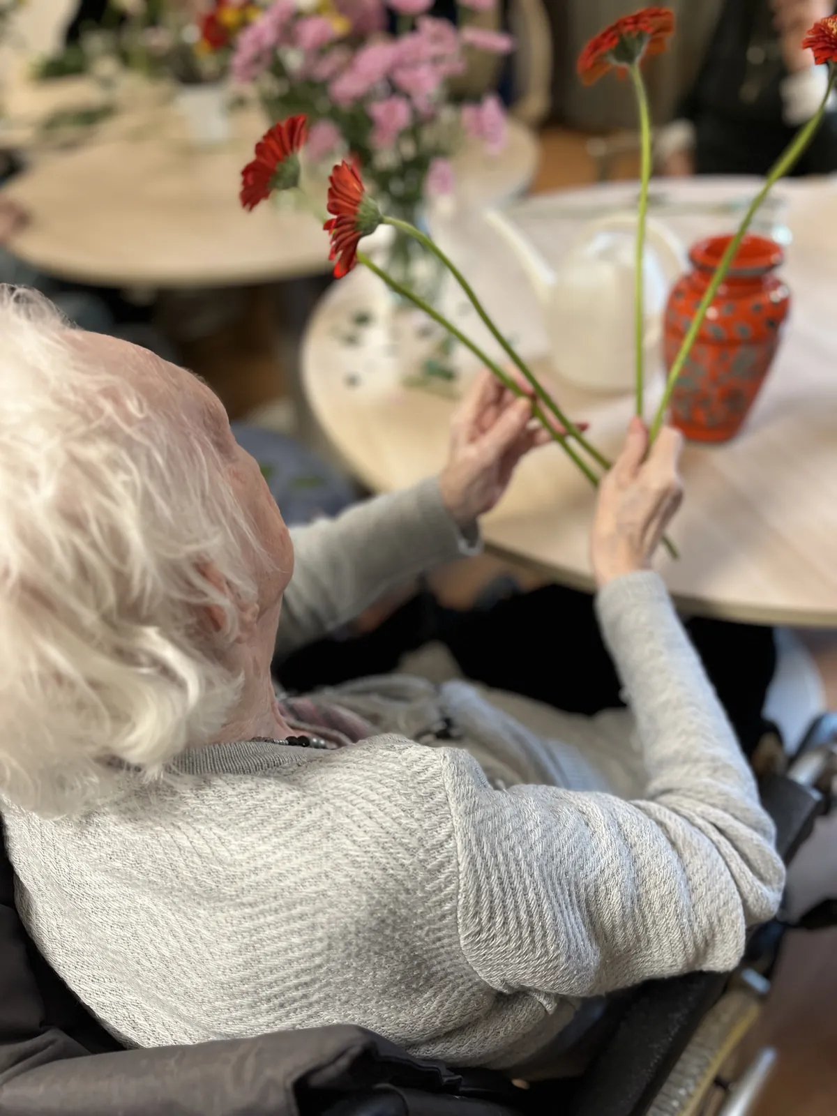 Des fleurs pour orner le restaurant !