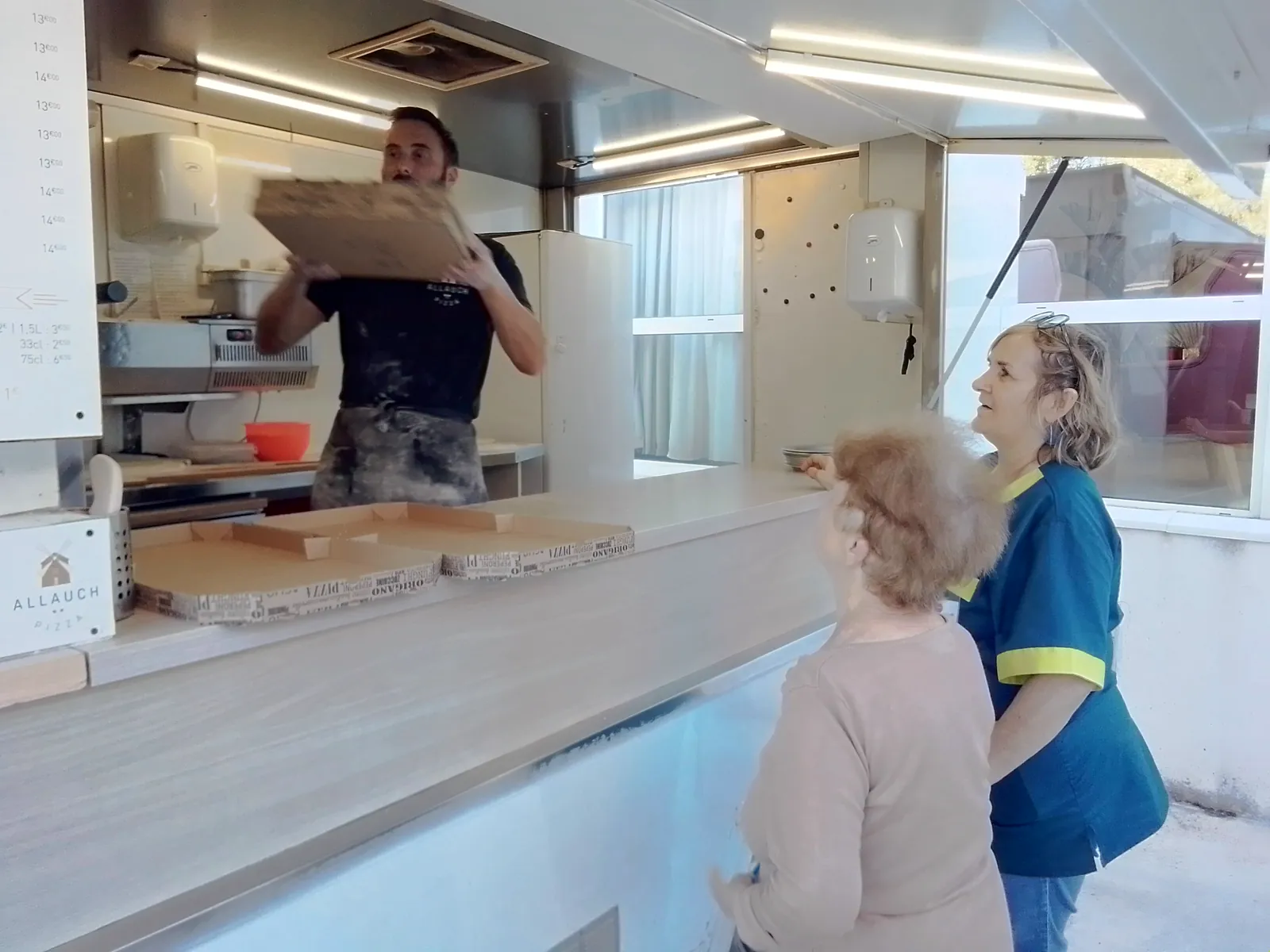 Pizzaiolo sur place 