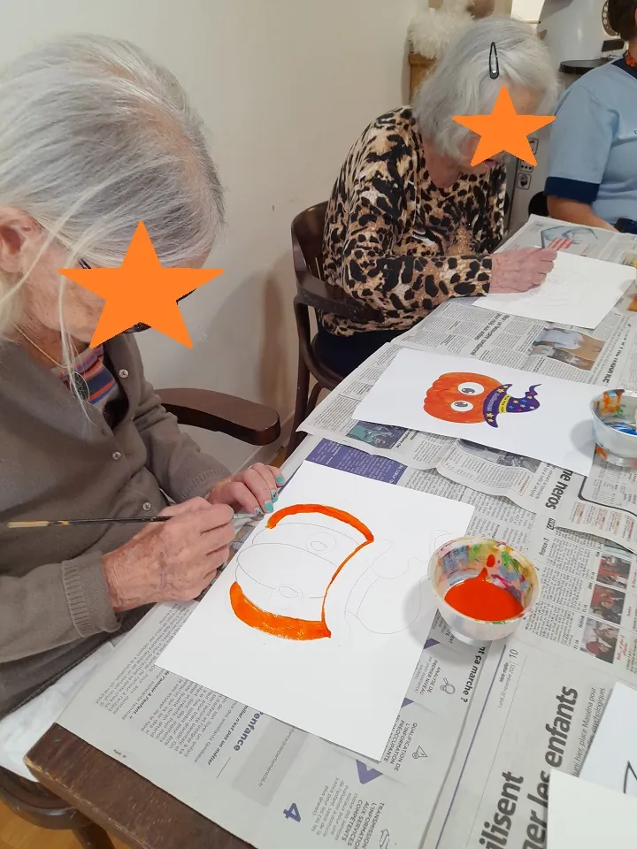 L'art thérapie à la résidence les Vallières de Cagnes-sur-Mer