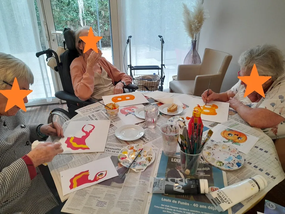 L'art thérapie à la résidence les Vallières de Cagnes-sur-Mer