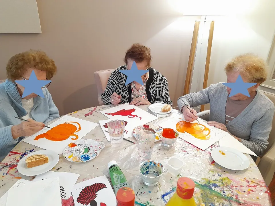 L'art thérapie à la résidence les Vallières de Cagnes-sur-Mer
