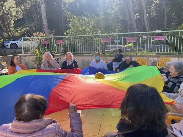 Atelier de coordination à l’aide d’une toile