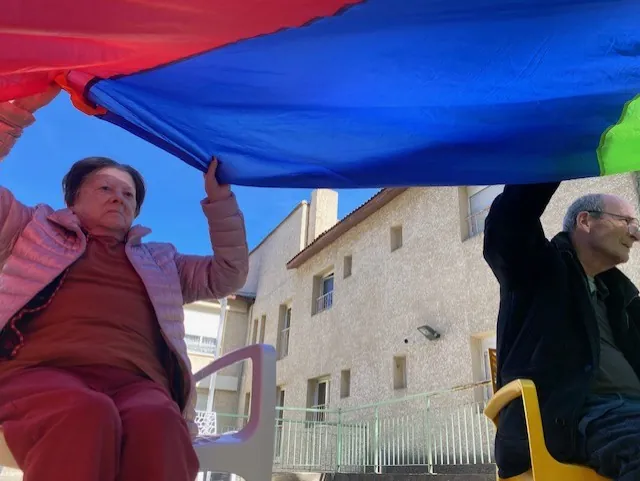 Atelier de coordination à l’aide d’une toile