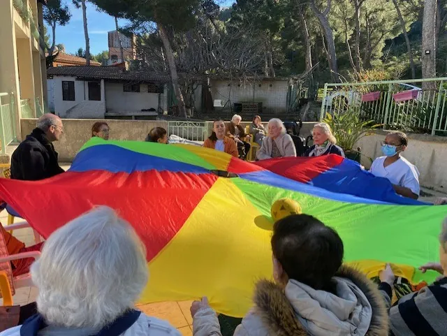 Atelier de coordination à l’aide d’une toile