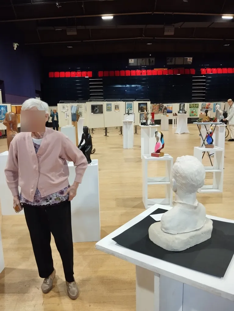 visite d'une exposition de peinture