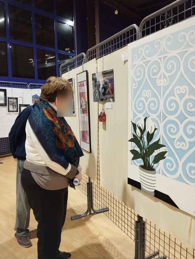 visite d'une exposition de peinture