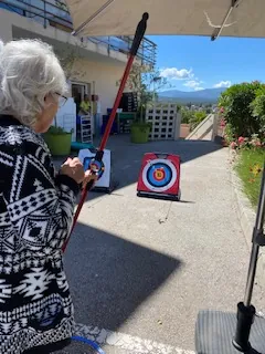Olympiade Tir à l'arc pour les Hauts de Menton aux Vallières à Cagnes sur Mer