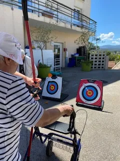 Olympiade Tir à l'arc pour les Hauts de Menton aux Vallières à Cagnes sur Mer