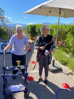 Olympiade Tir à l'arc pour les Hauts de Menton aux Vallières à Cagnes sur Mer