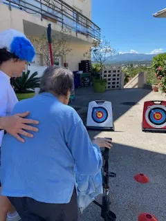 Olympiade Tir à l'arc pour les Hauts de Menton aux Vallières à Cagnes sur Mer