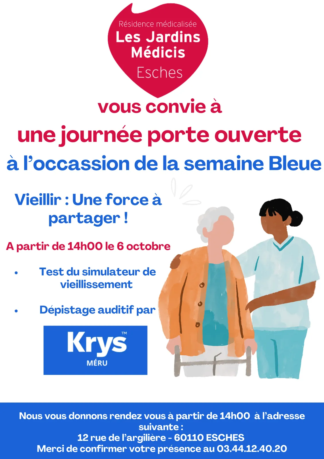 Invitation Journée porte ouverte - Semaine bleu 